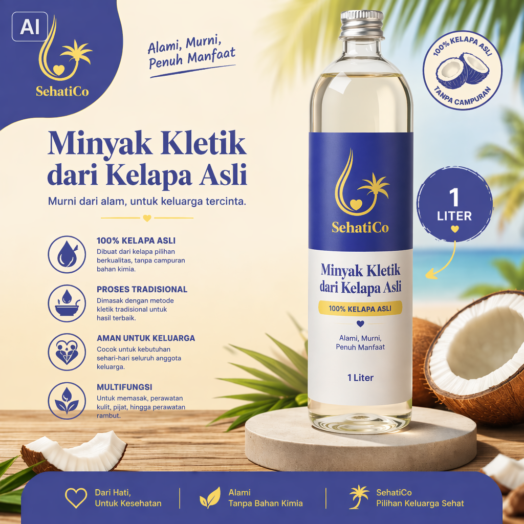 Minyak Kletik 1 Liter