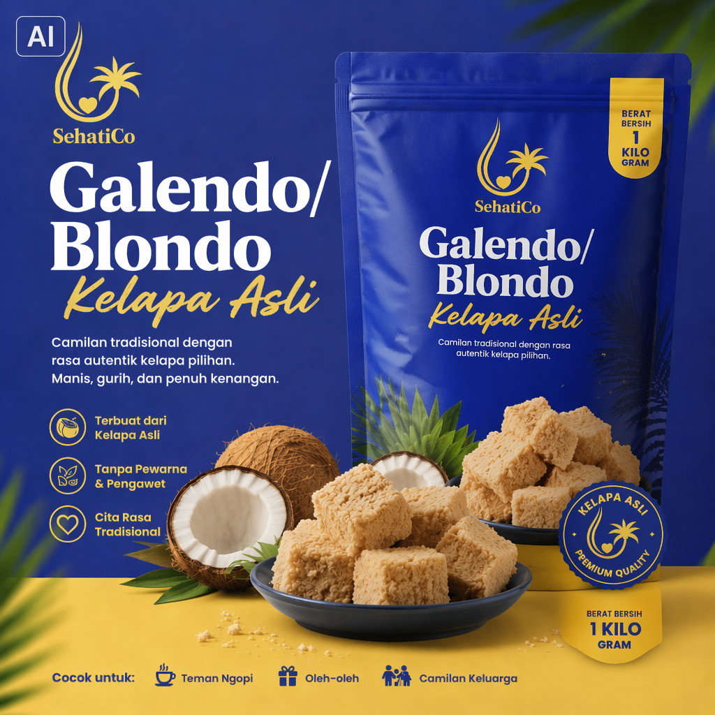 Blondo Kelapa Asli 1 Kg