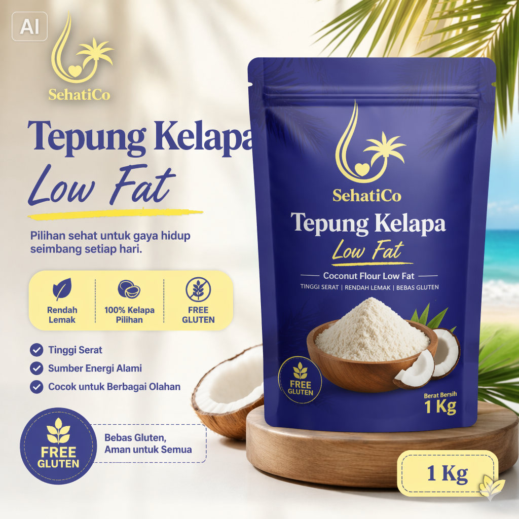 Tepung Kelapa 1 Kg Free Gluten