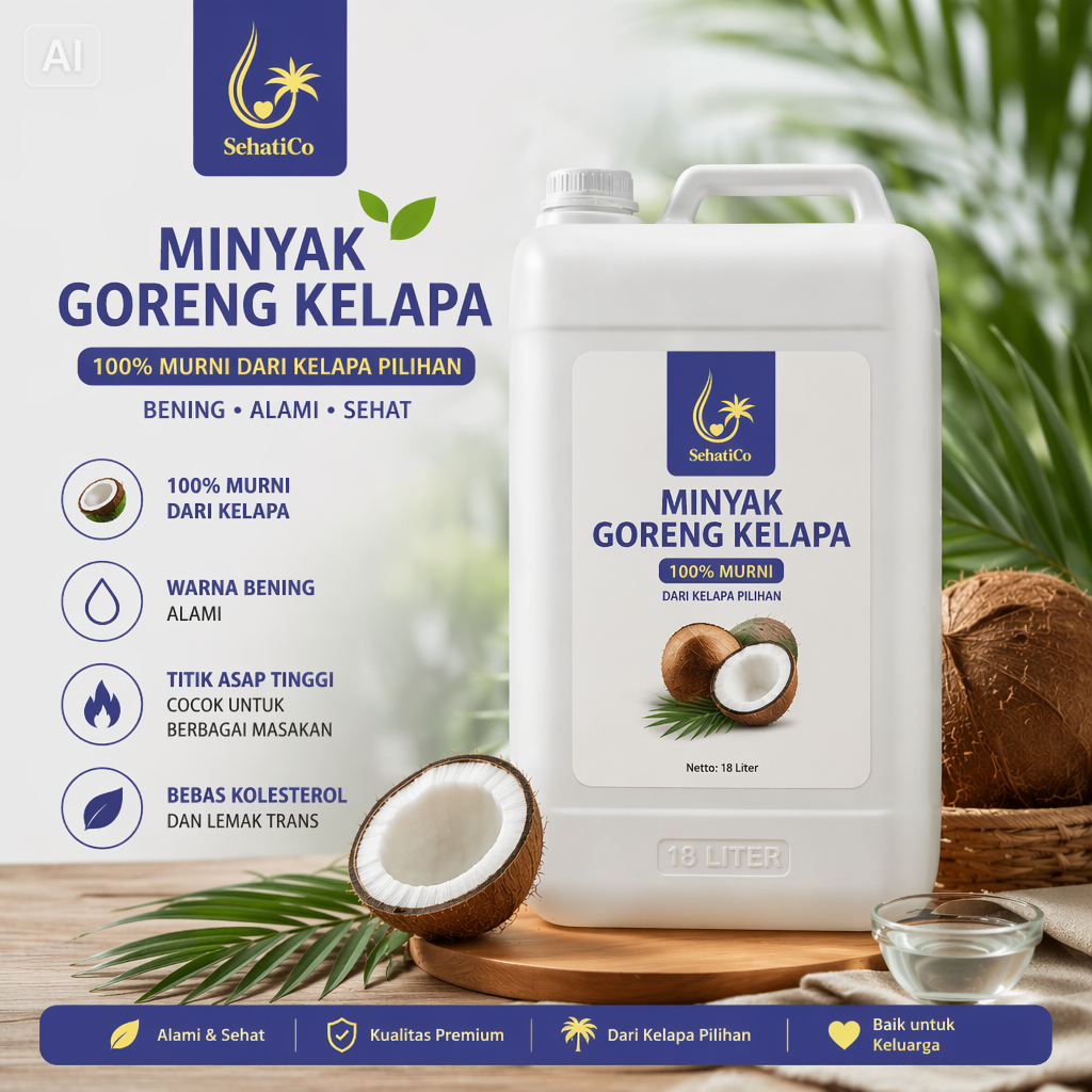 Minyak Goreng Kelapa Premium 18 Liter