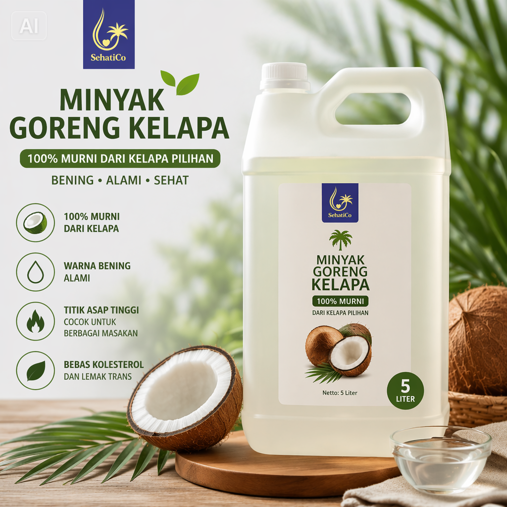 Minyak Goreng Kelapa Curah 5 Liter