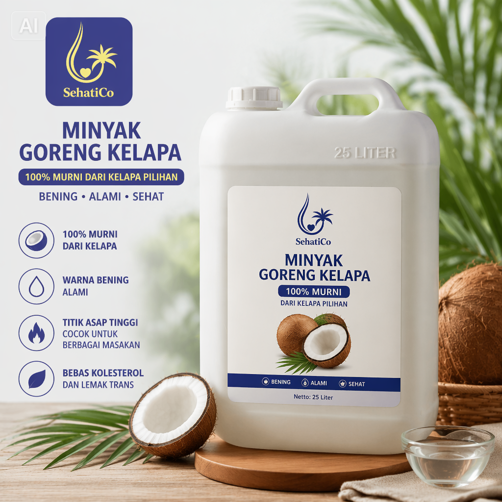 Minyak Goreng Kelapa Curah 25 Liter